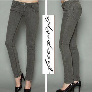 FREE PEOPLE Gray Skinny Jeans Sz 27